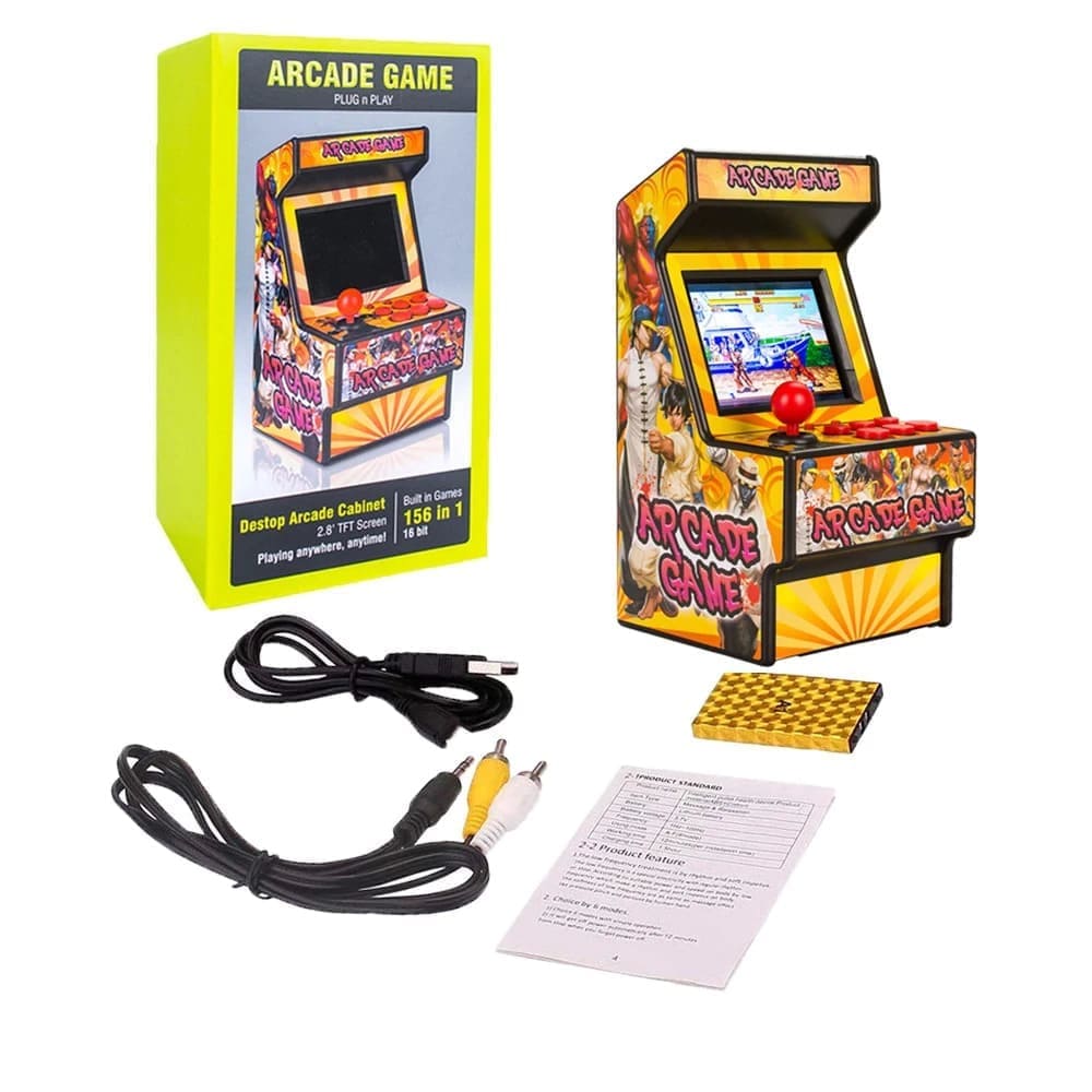 Mini Arcade játékgép 156 beépített játékkal