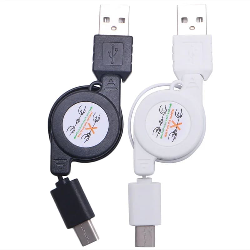 Kihúzható USB töltőkábel Type-c rollnis