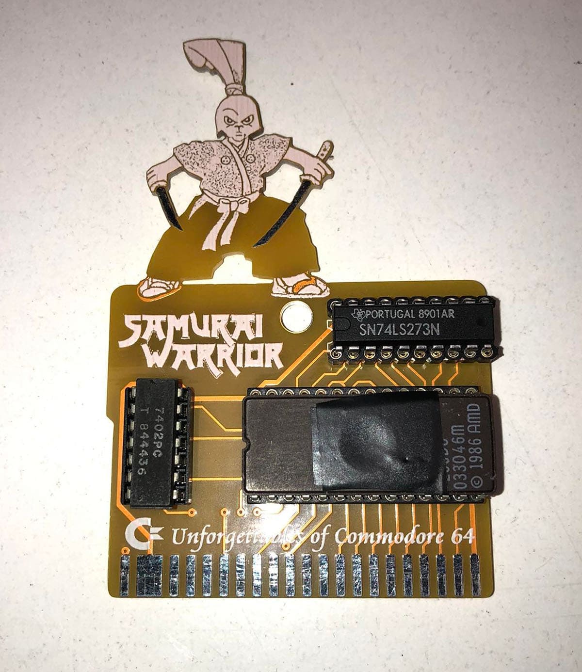 Samurai Warrior c64 cartridge 
