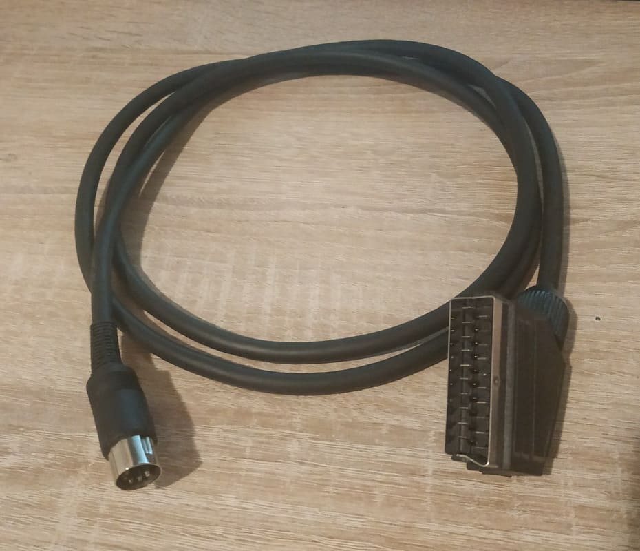 Euroscart video kábel Commodore gépekhez RGBi TTL SCART 
