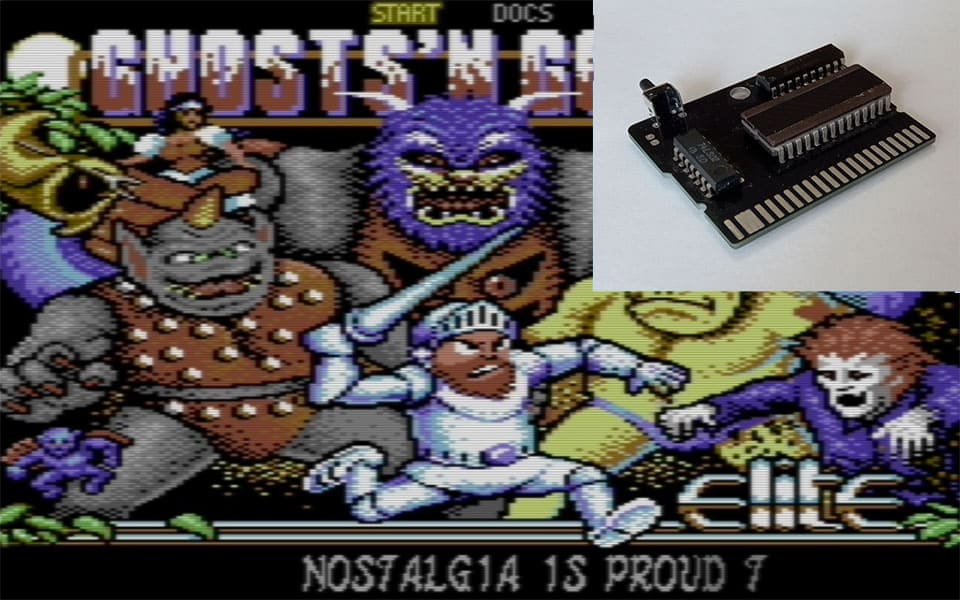 Ghost'n Goblins Commodore 64 játék cartrige